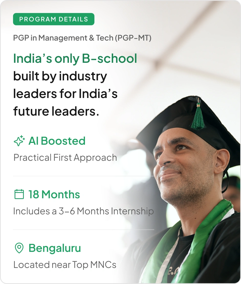 PGP in Management & Tech program details
