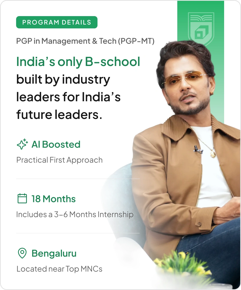 PGP in Management & Tech program details
