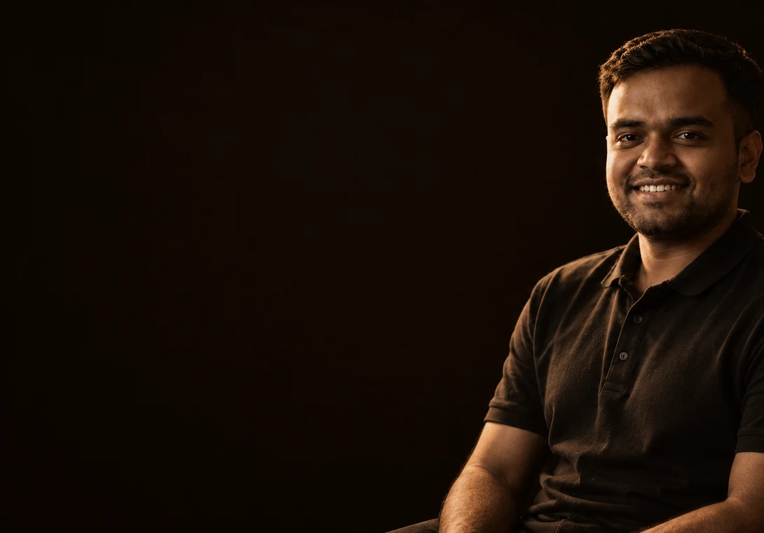 Portrait of Shivam Prasad, instructor