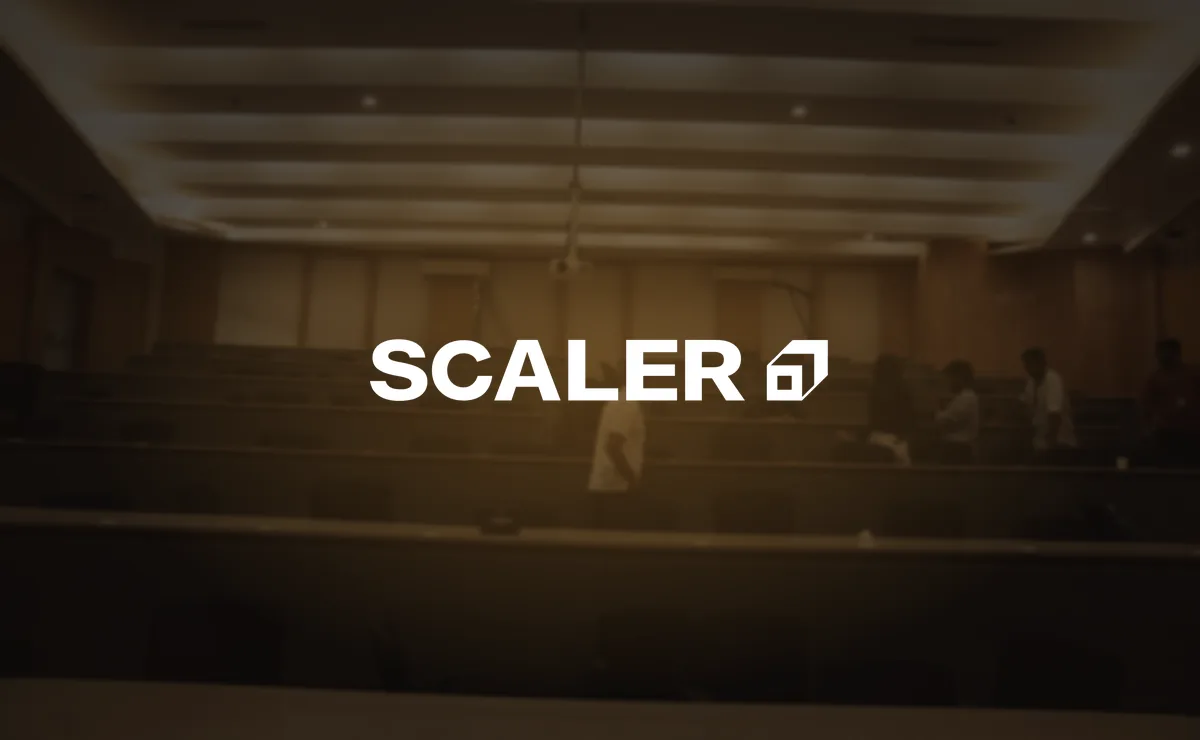 Scaler logo over the Scaler campus
