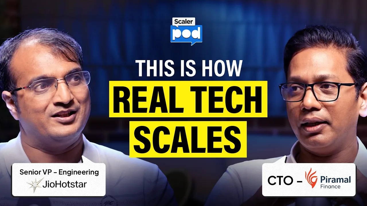 Scaler podcast episode: How Tech Drives Business Outcomes