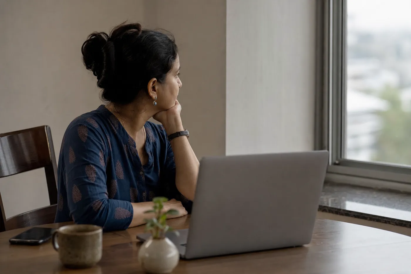 A professional studying AI alone at home with no company contact or interviews