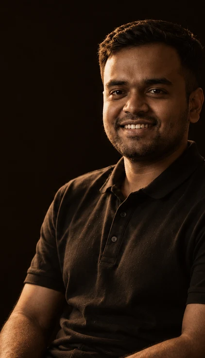 Portrait of Shivam Prasad, instructor