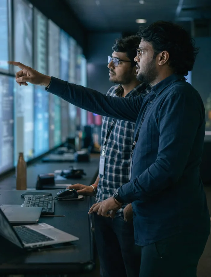 Engineers watching a running system, the internet scale multi-agent project