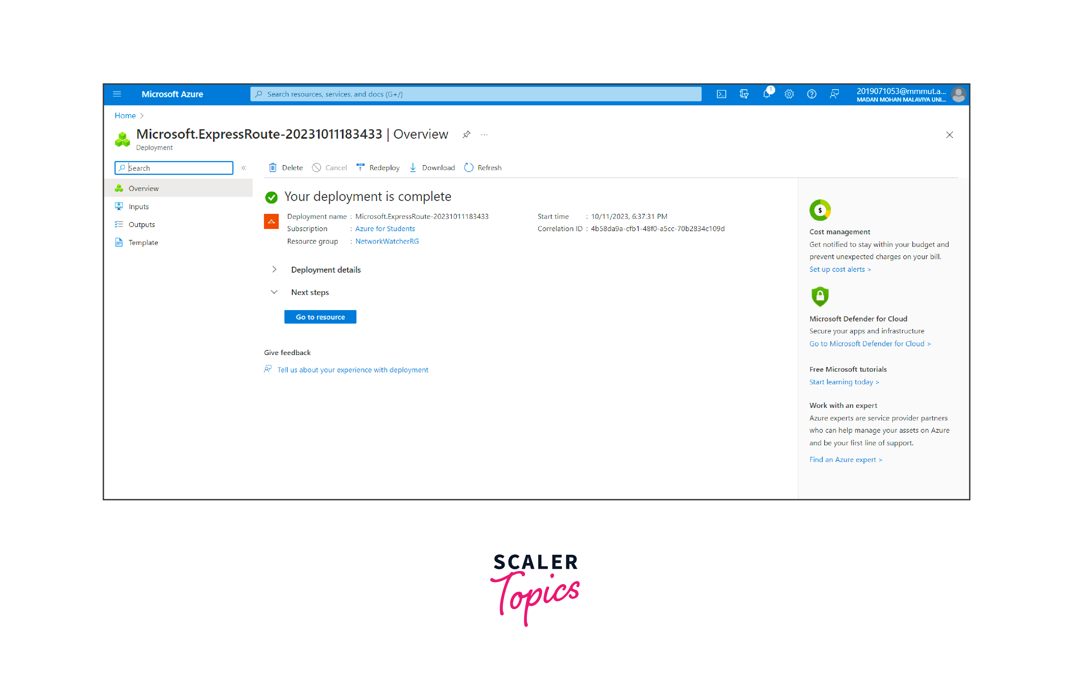 azure expressroute setup