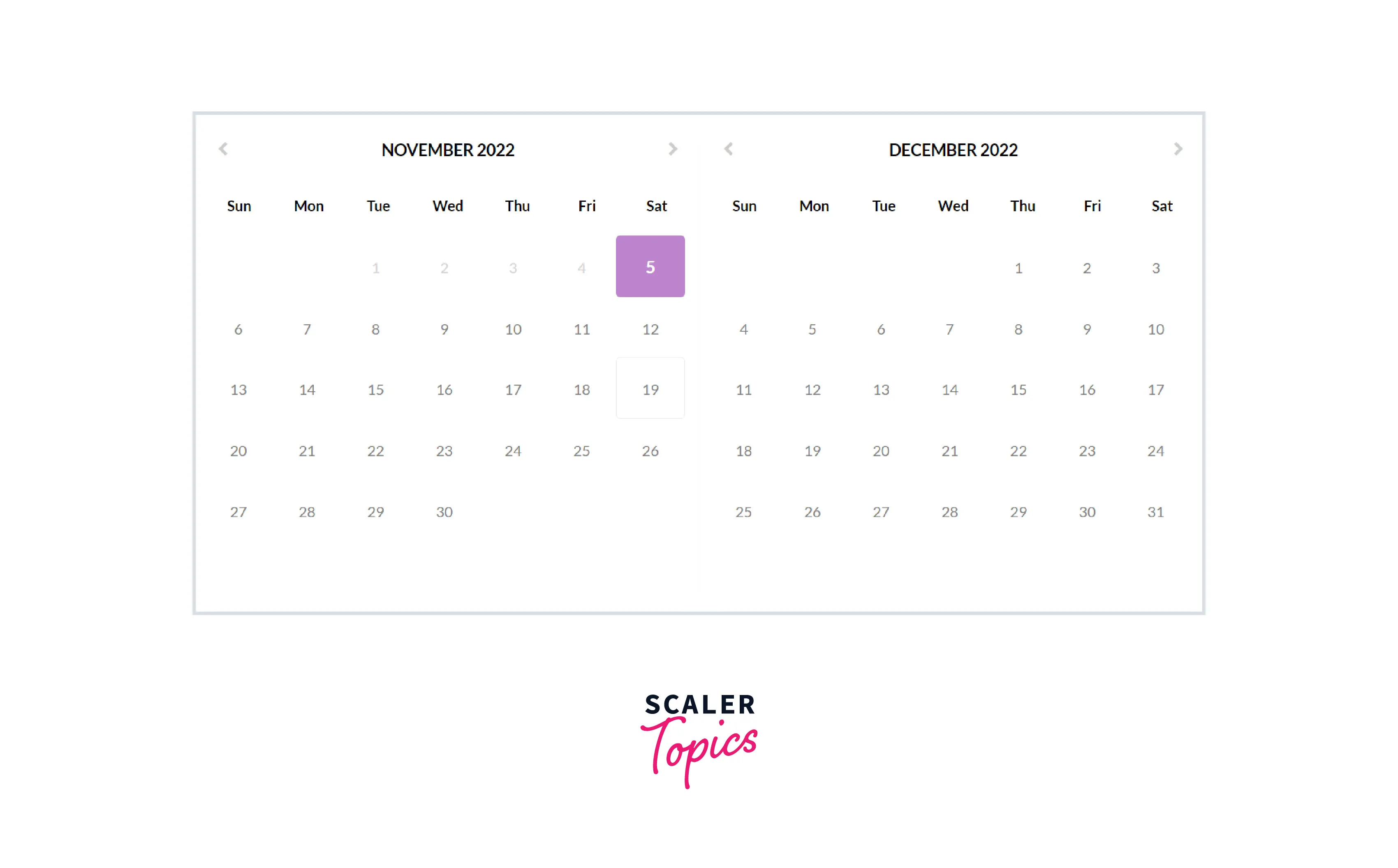 Bootstrap Calendar | Scaler Topics
