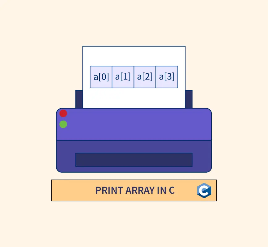 C Program Print The Array Value Computer Notes