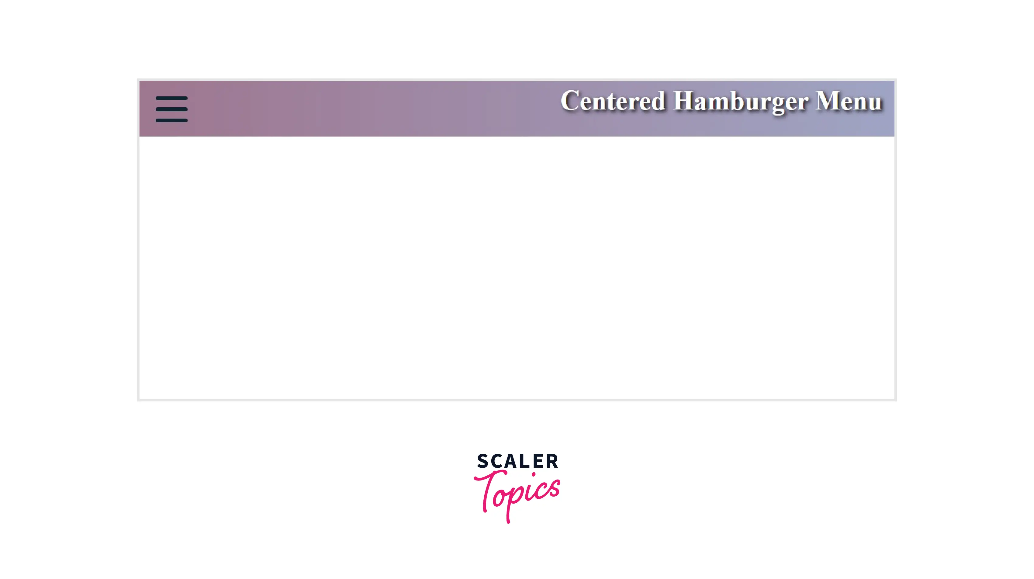 centered-hamburger-menu
