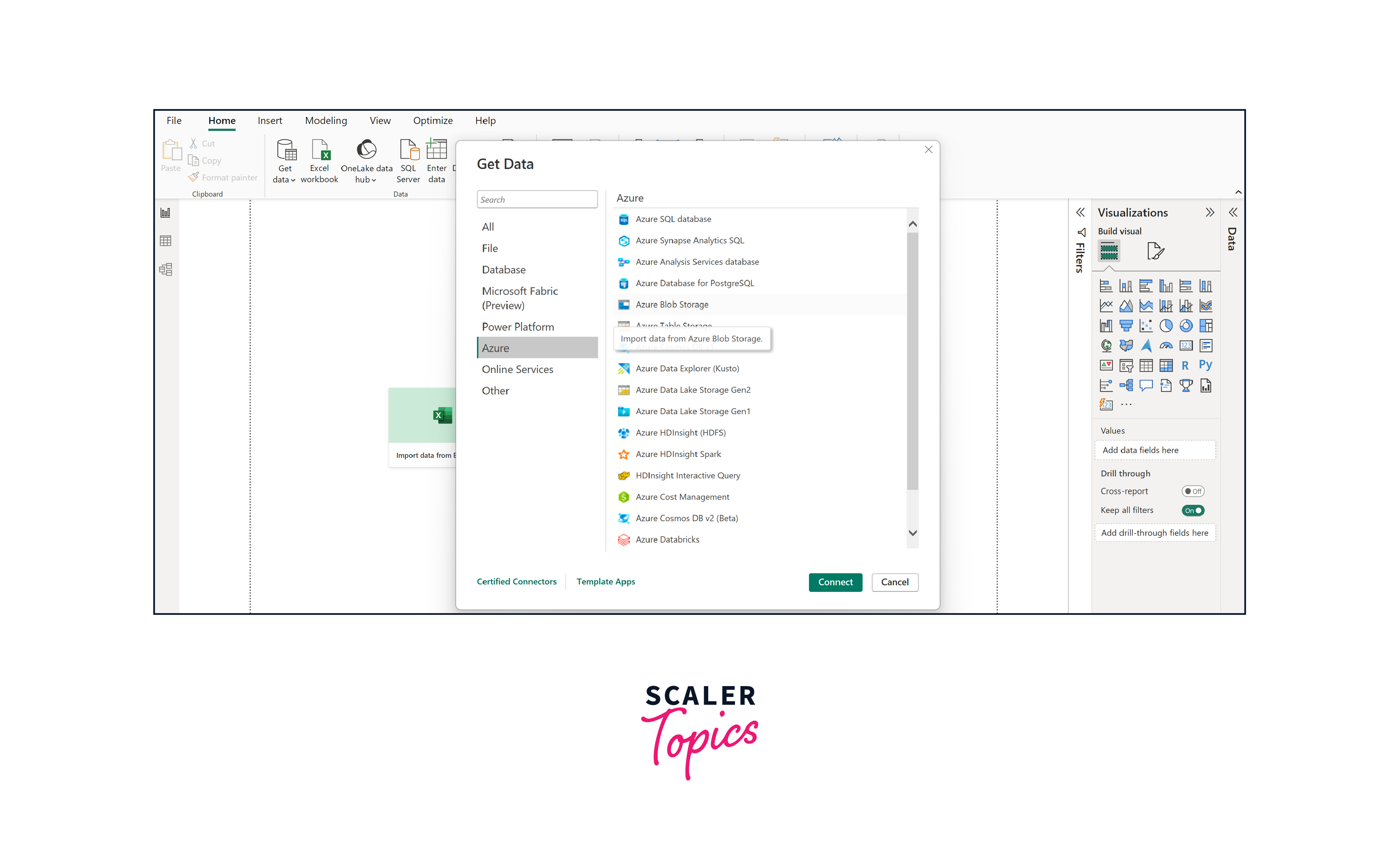 choose azure blob storage