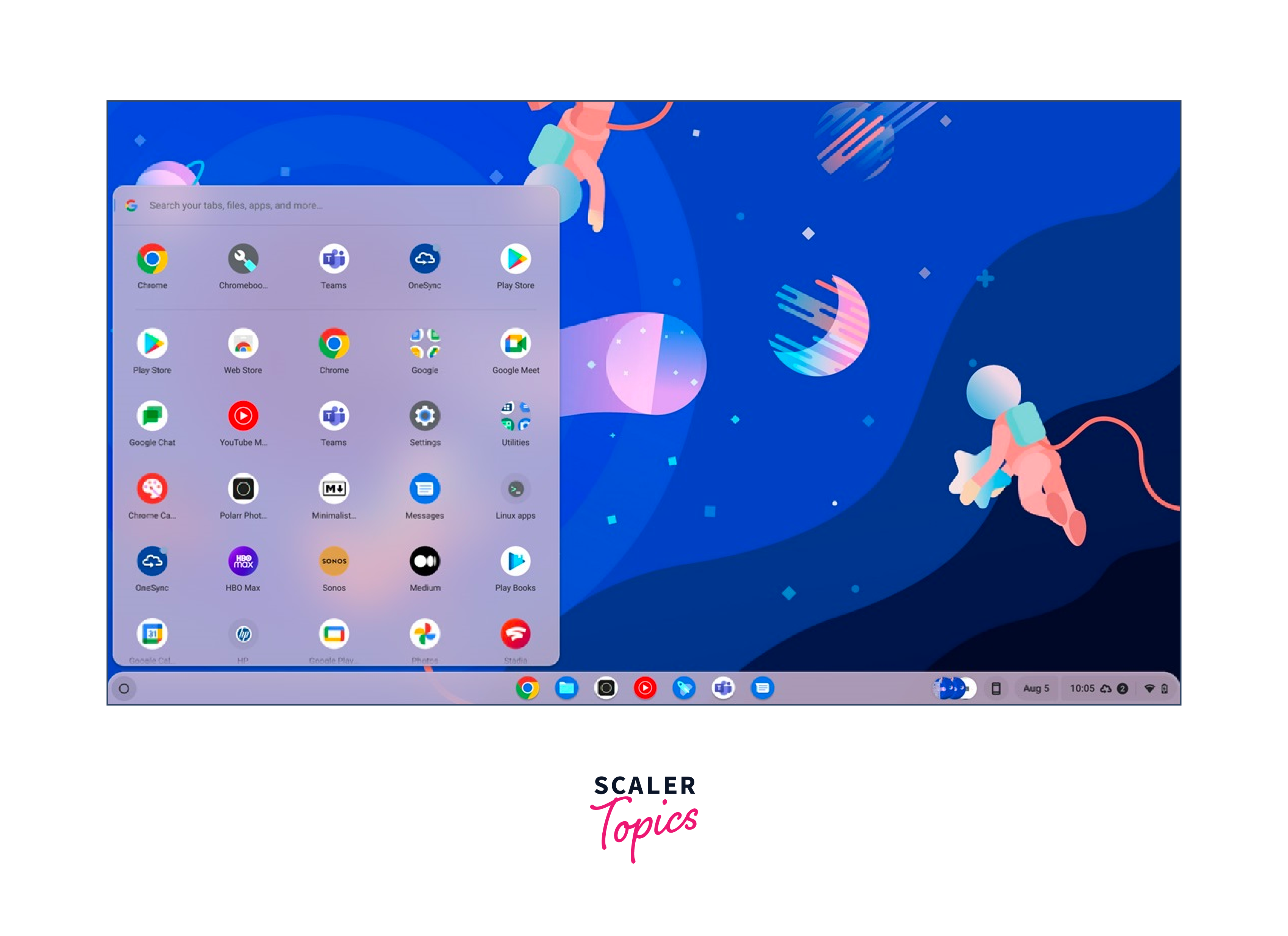 Chrome OS desktop interface