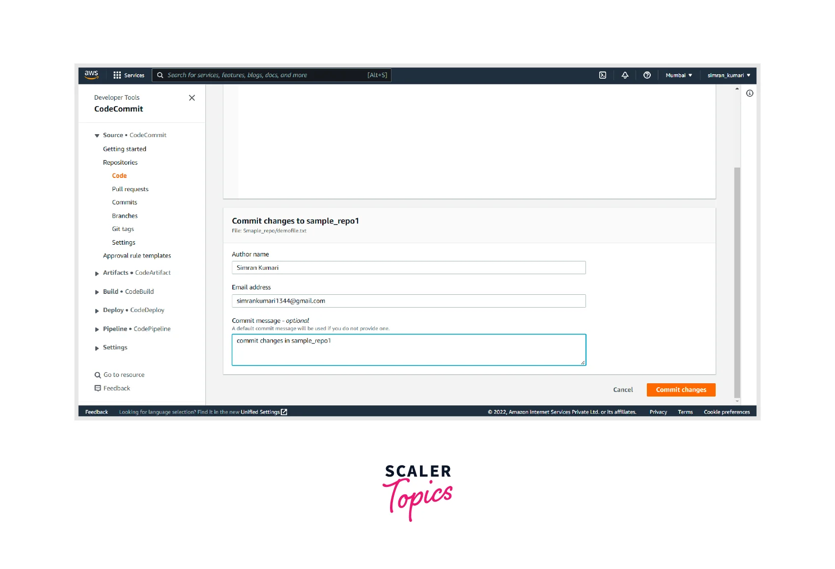 Create a Repository In CodeCommit 17