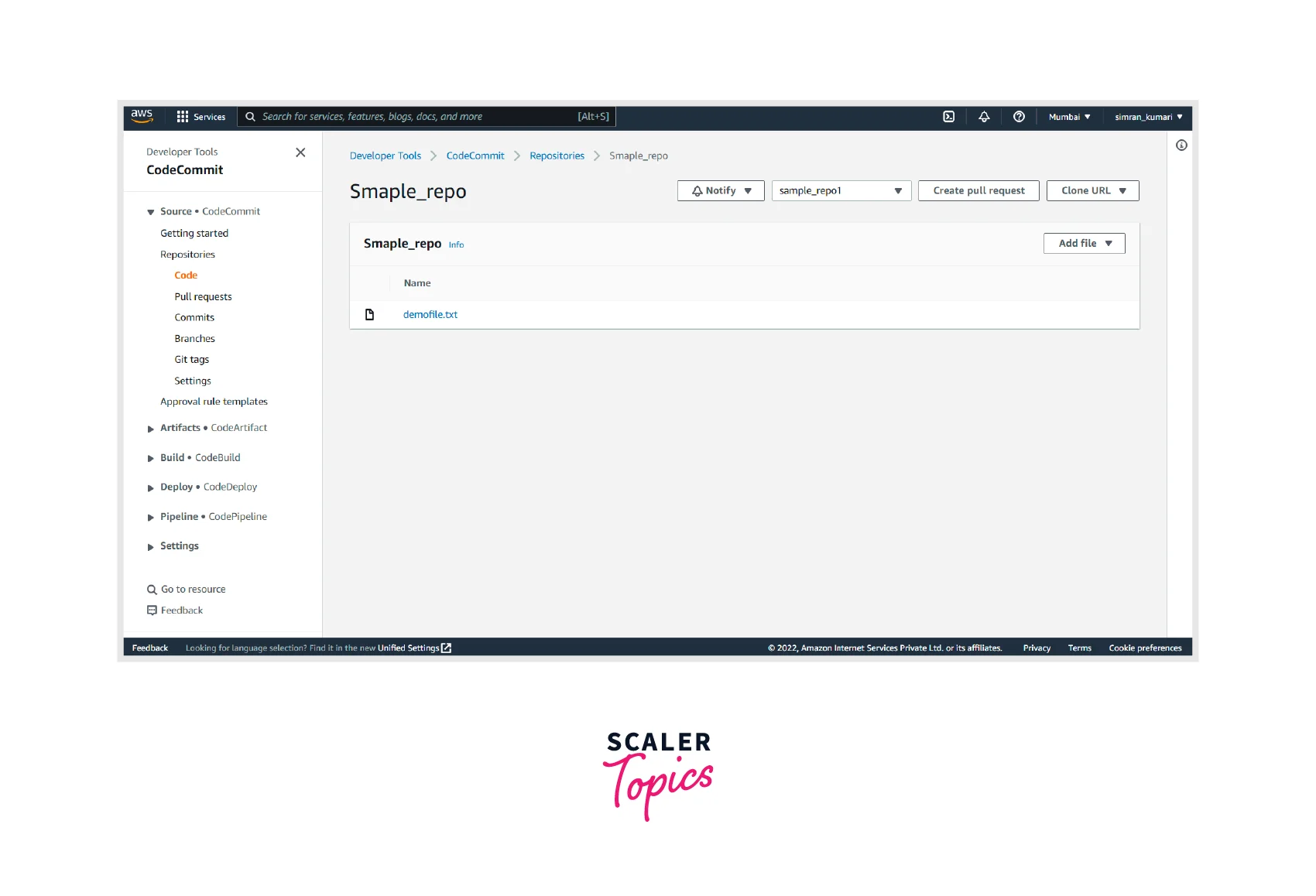 Create a Repository In CodeCommit 19
