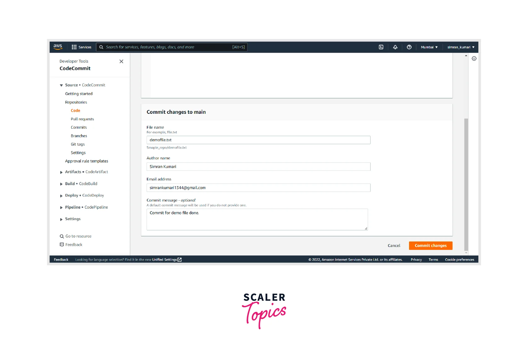 Create a Repository In CodeCommit 8
