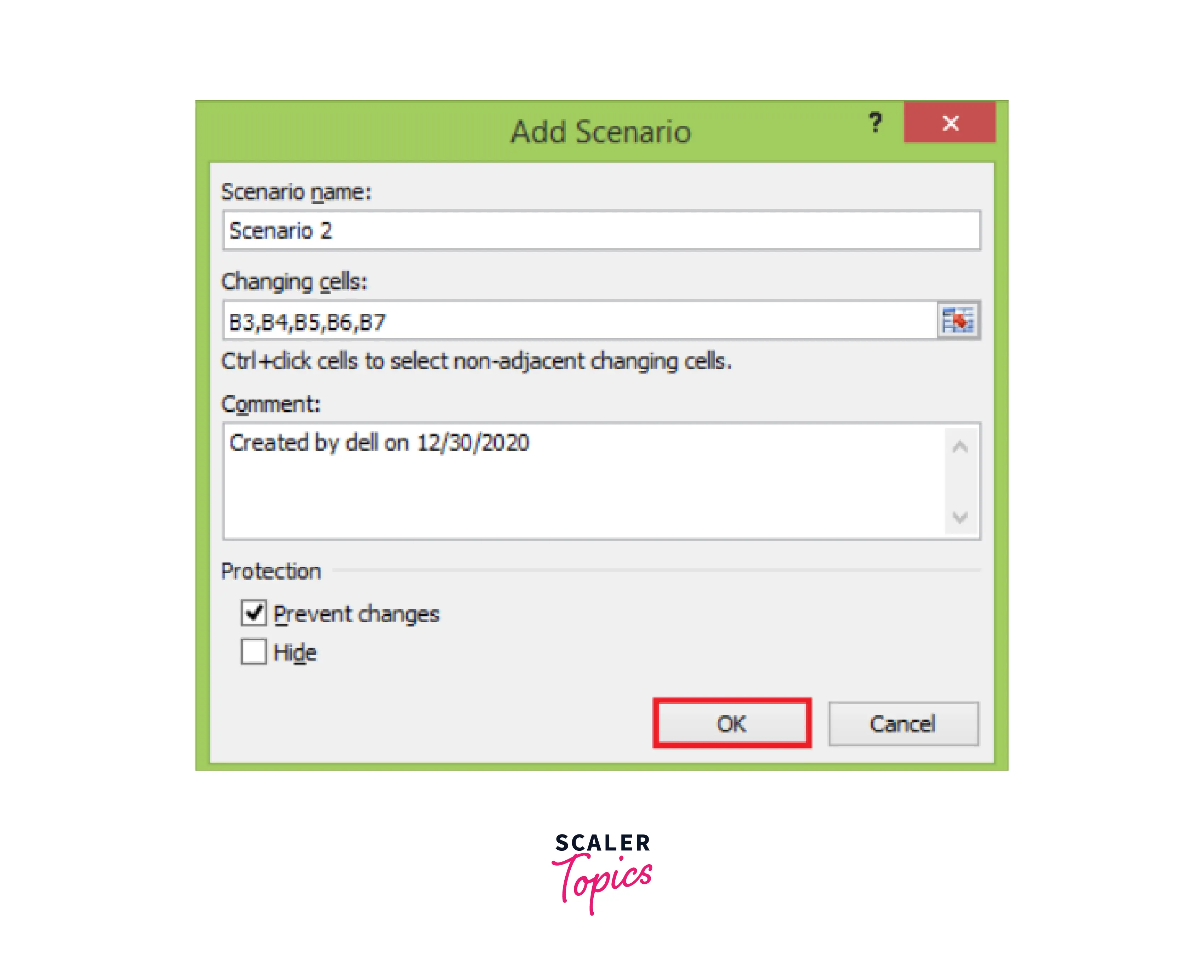 creating next scenario