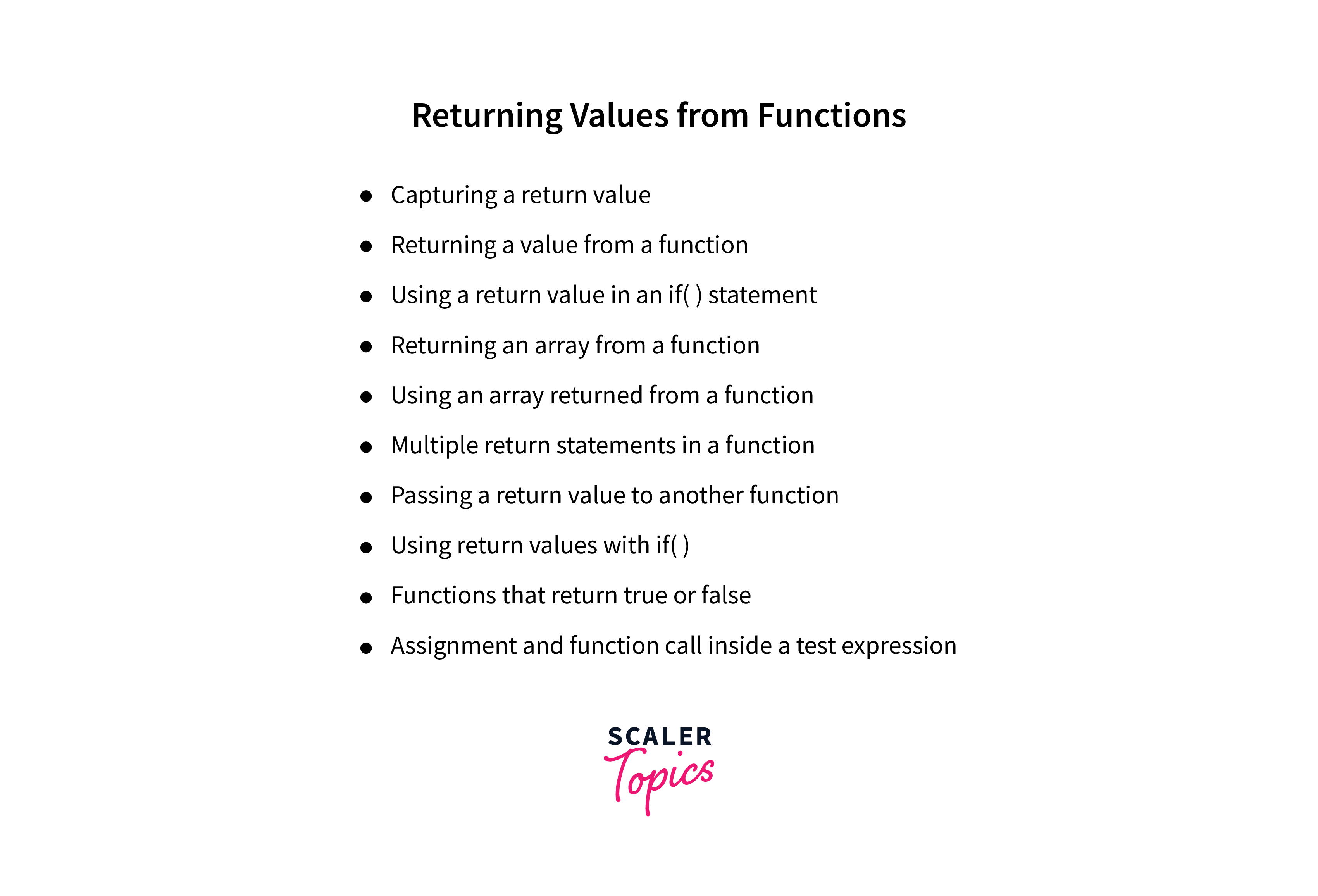 different ways of returning values from function
