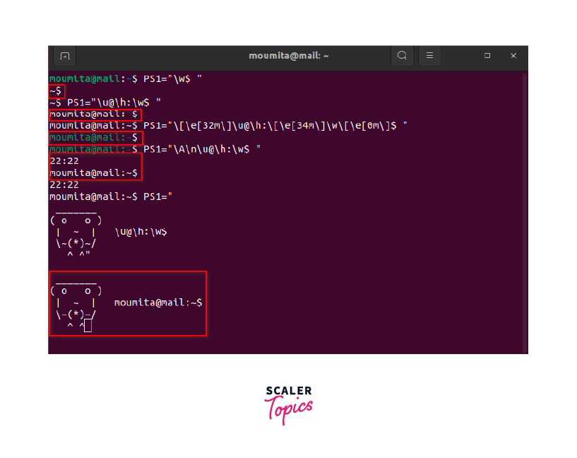 Displaying all outputs of the above given examples