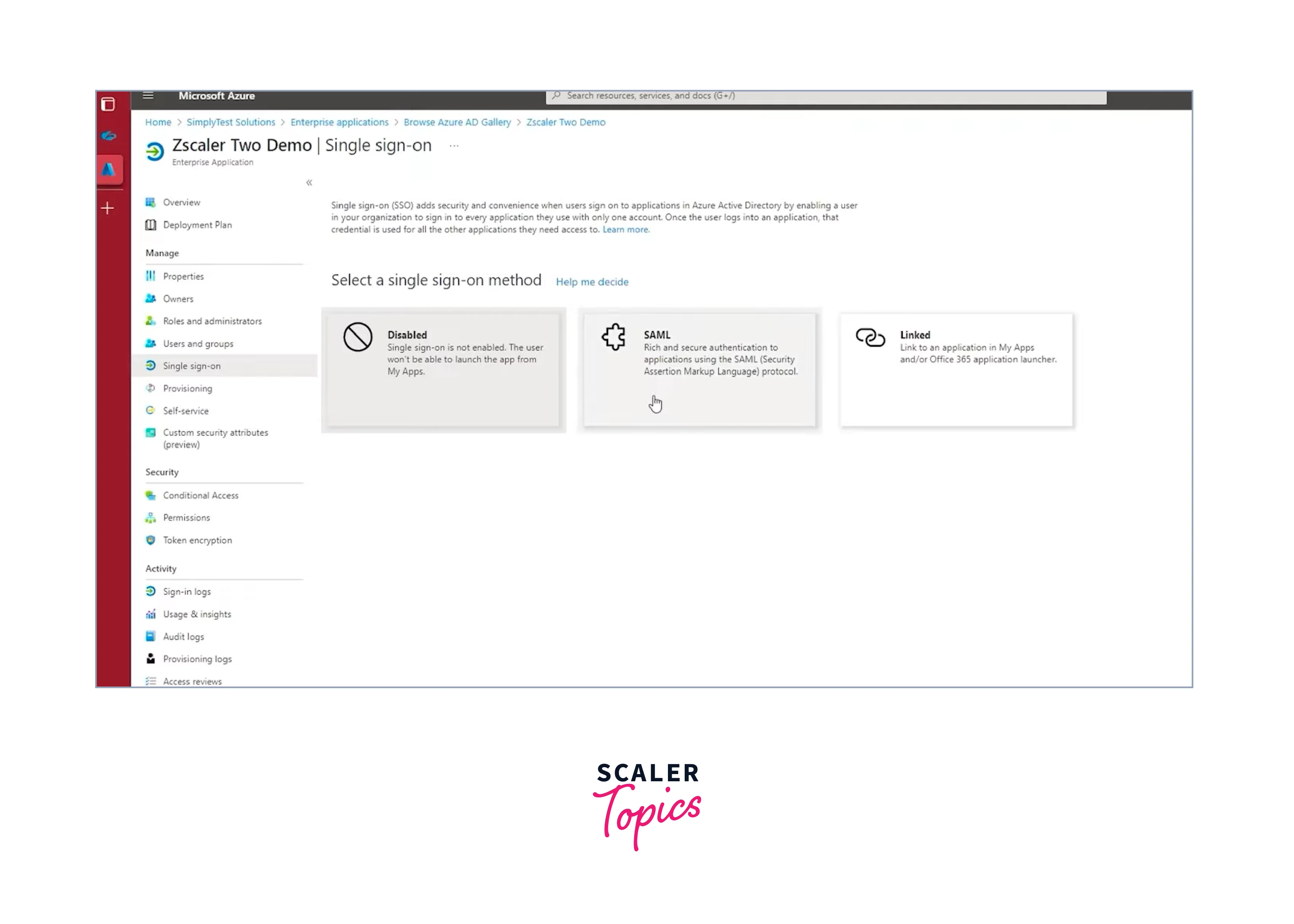enable the sso feature 4