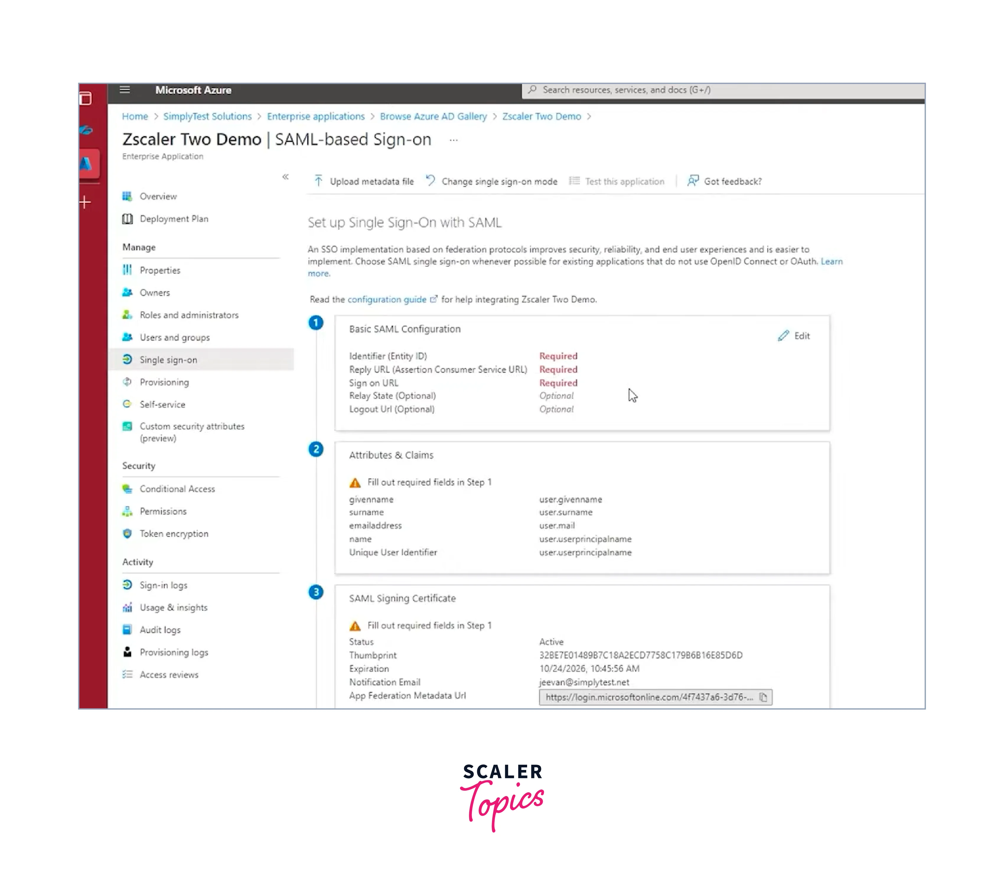 enable the sso feature 5