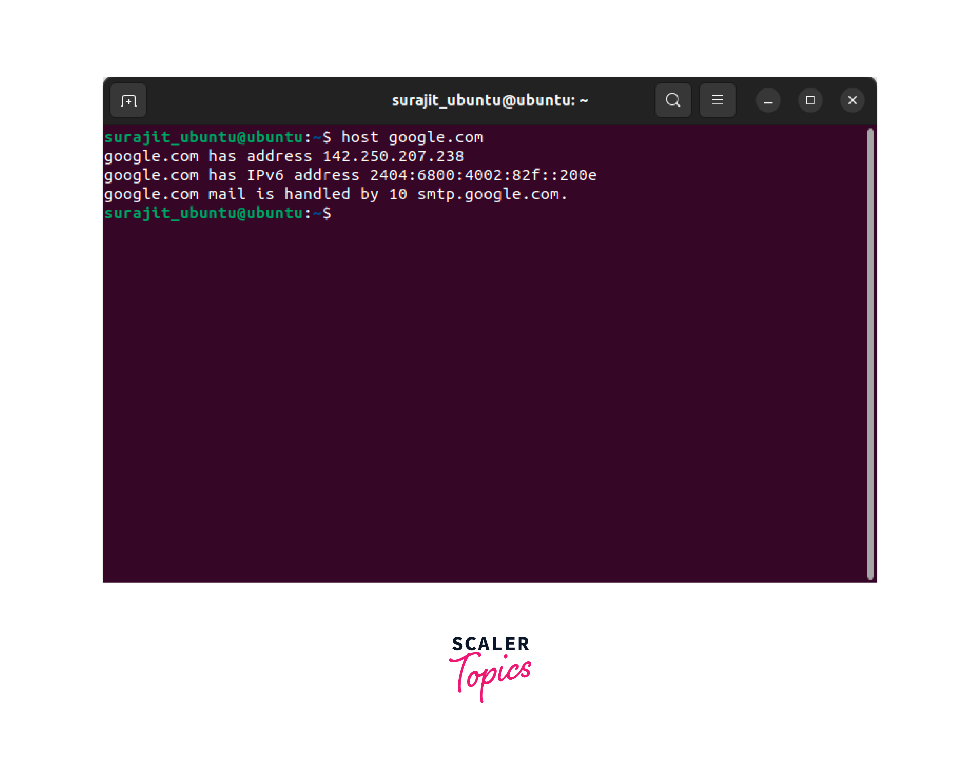 execution of host command