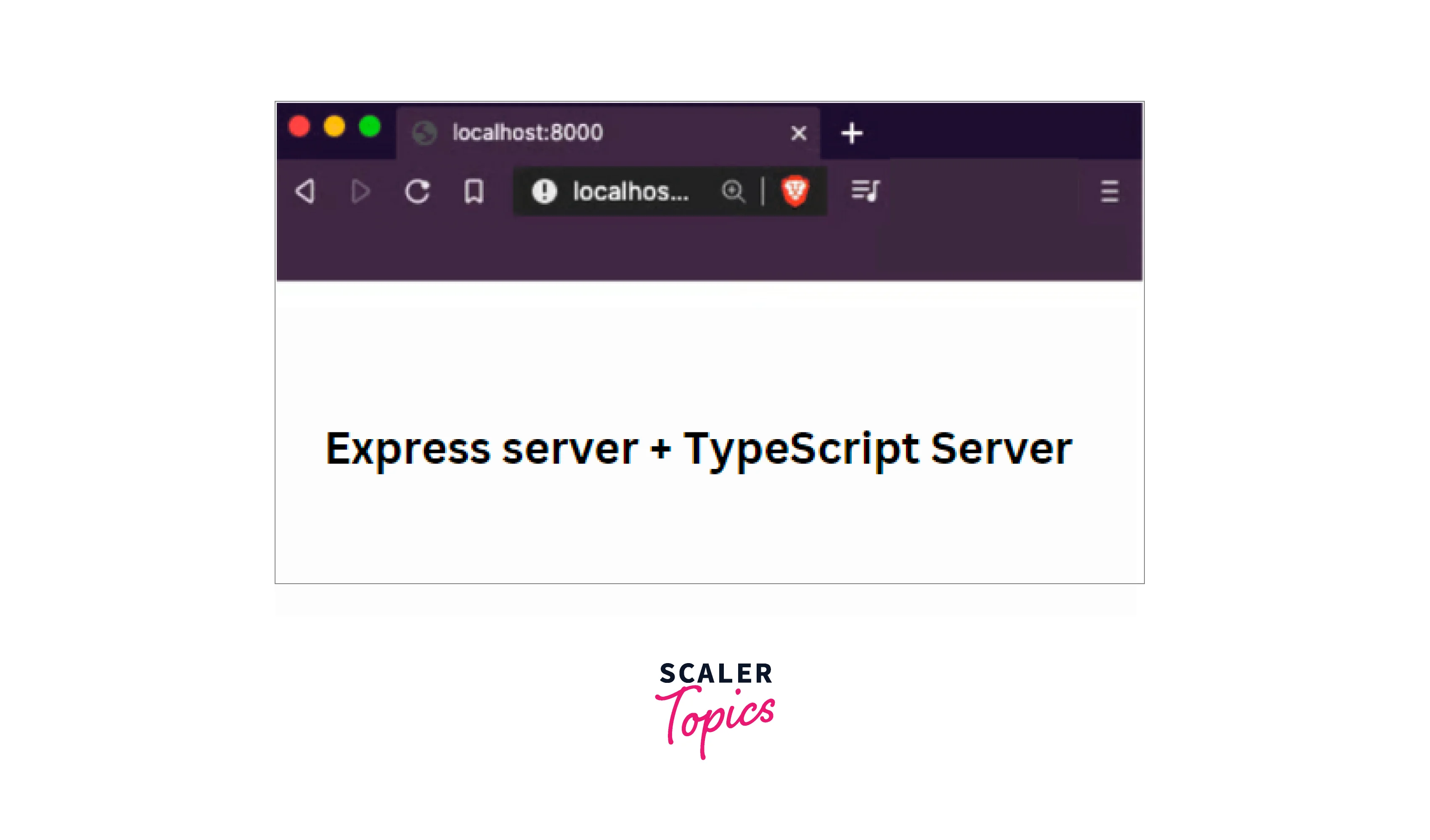 Express may be used to create a simple server