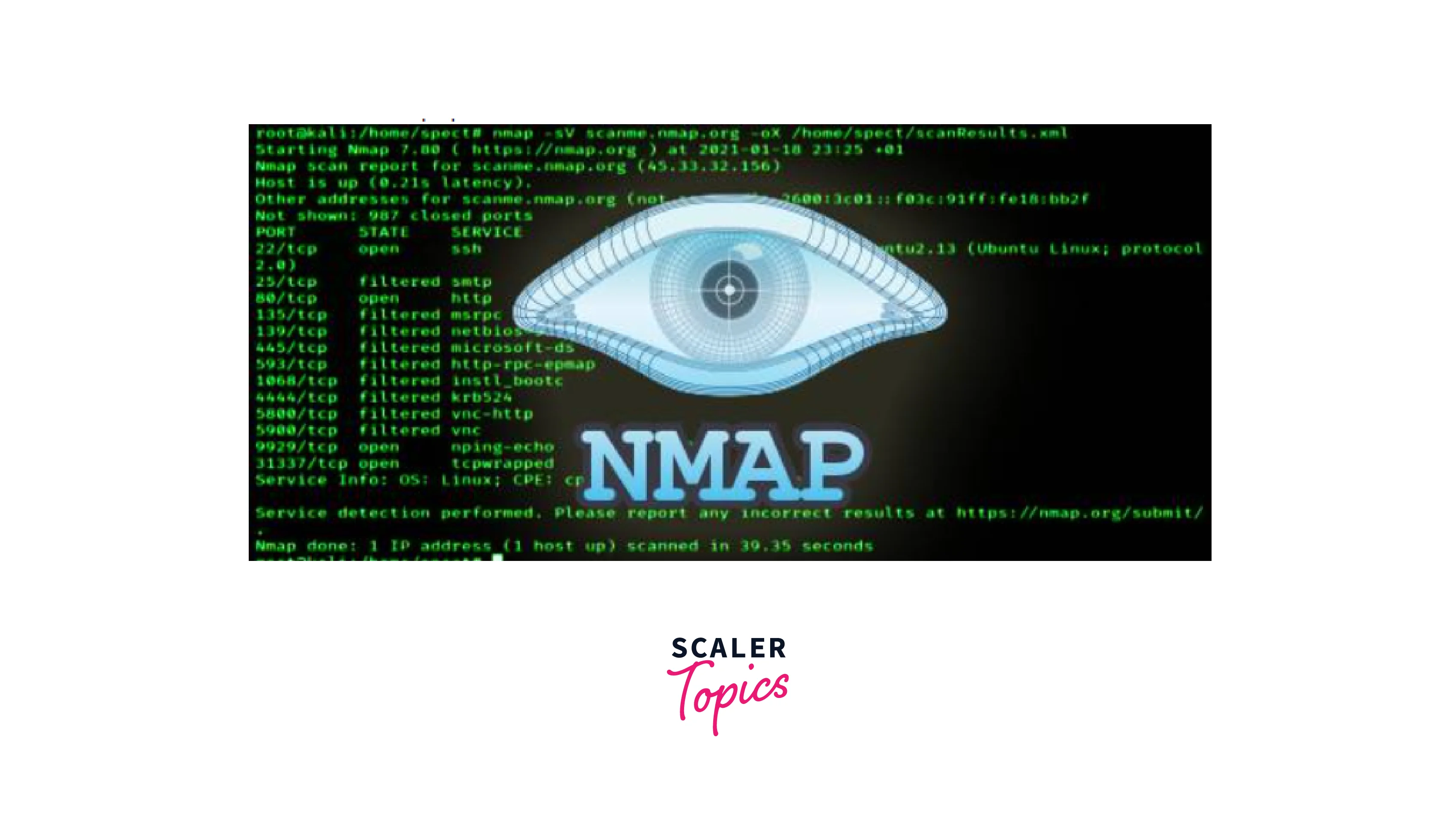 Filtering ports with nmap