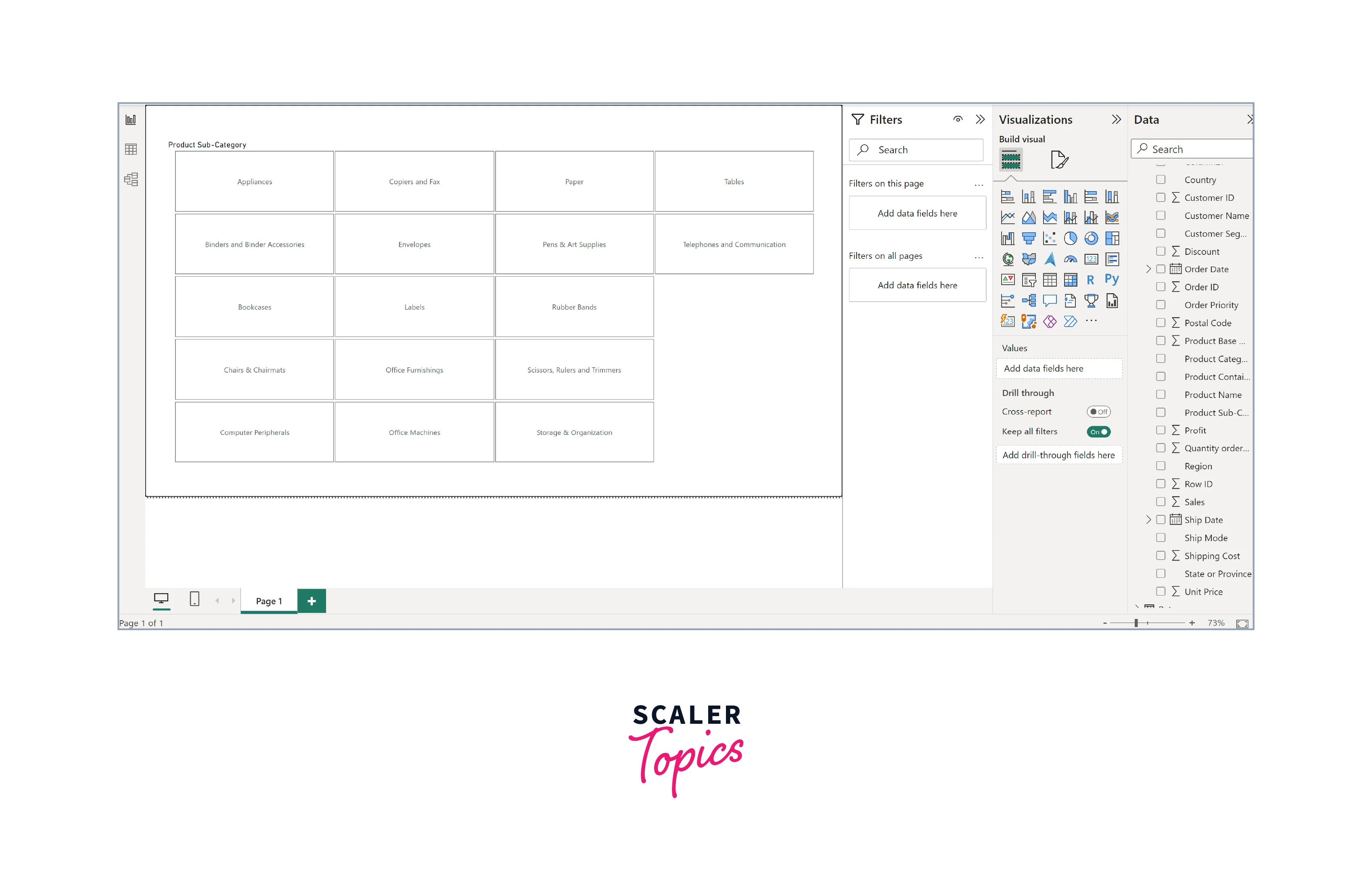 Formatting the Slicer