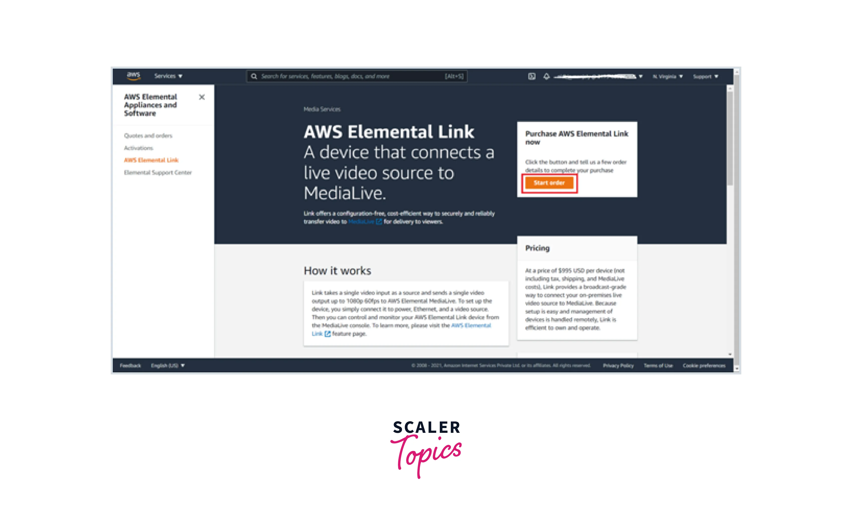 Getting a device from AWS Elemental Link 3