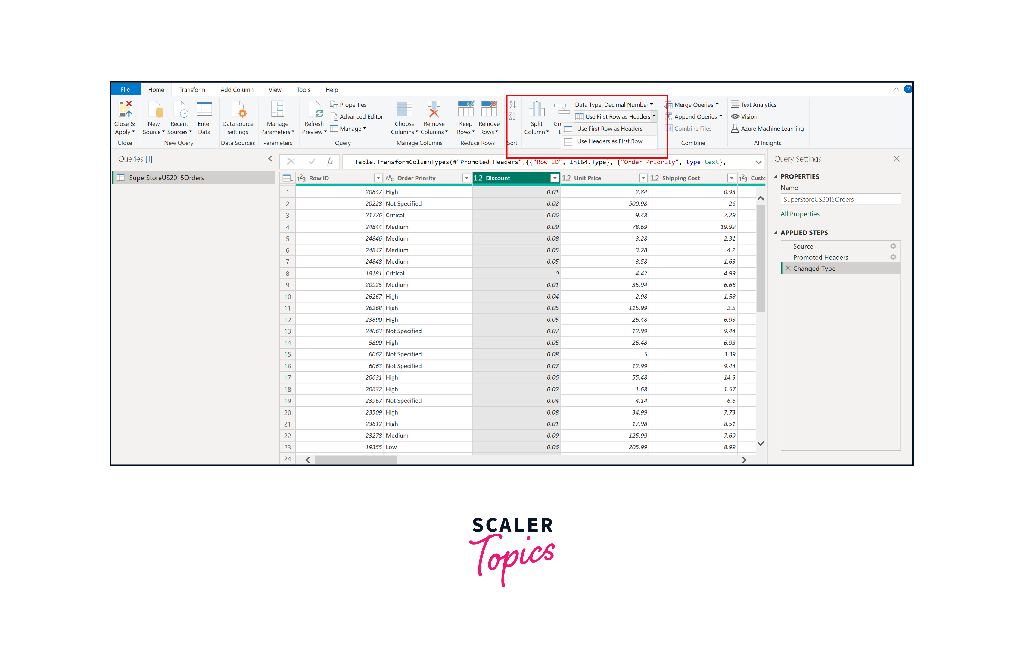 Flat File Connection in PowerBI Scaler Topics