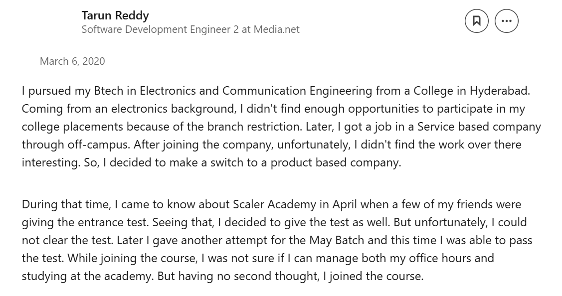 Honest Student Reviews