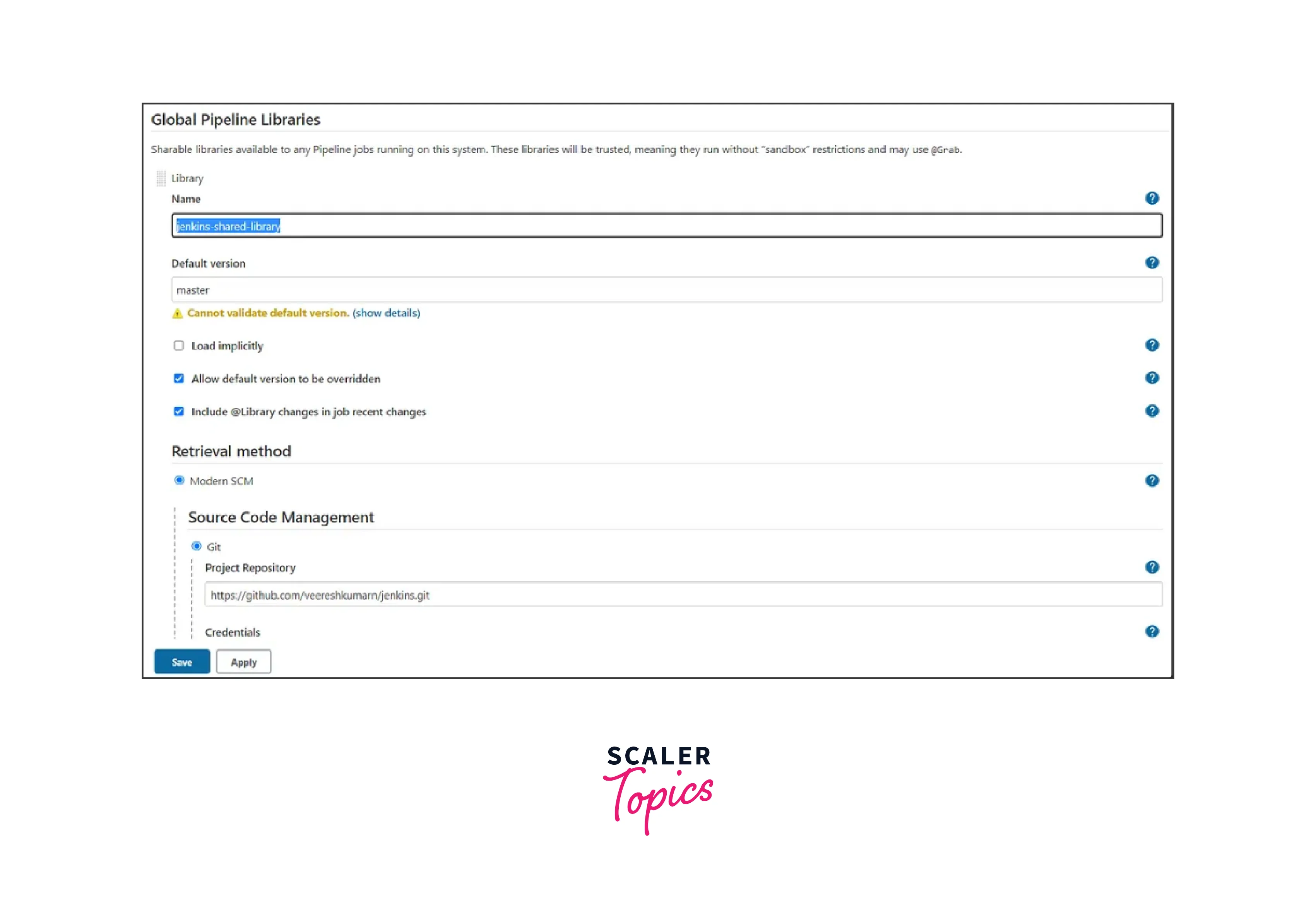 How to Create a Jenkins Shared Library? Scaler Topics