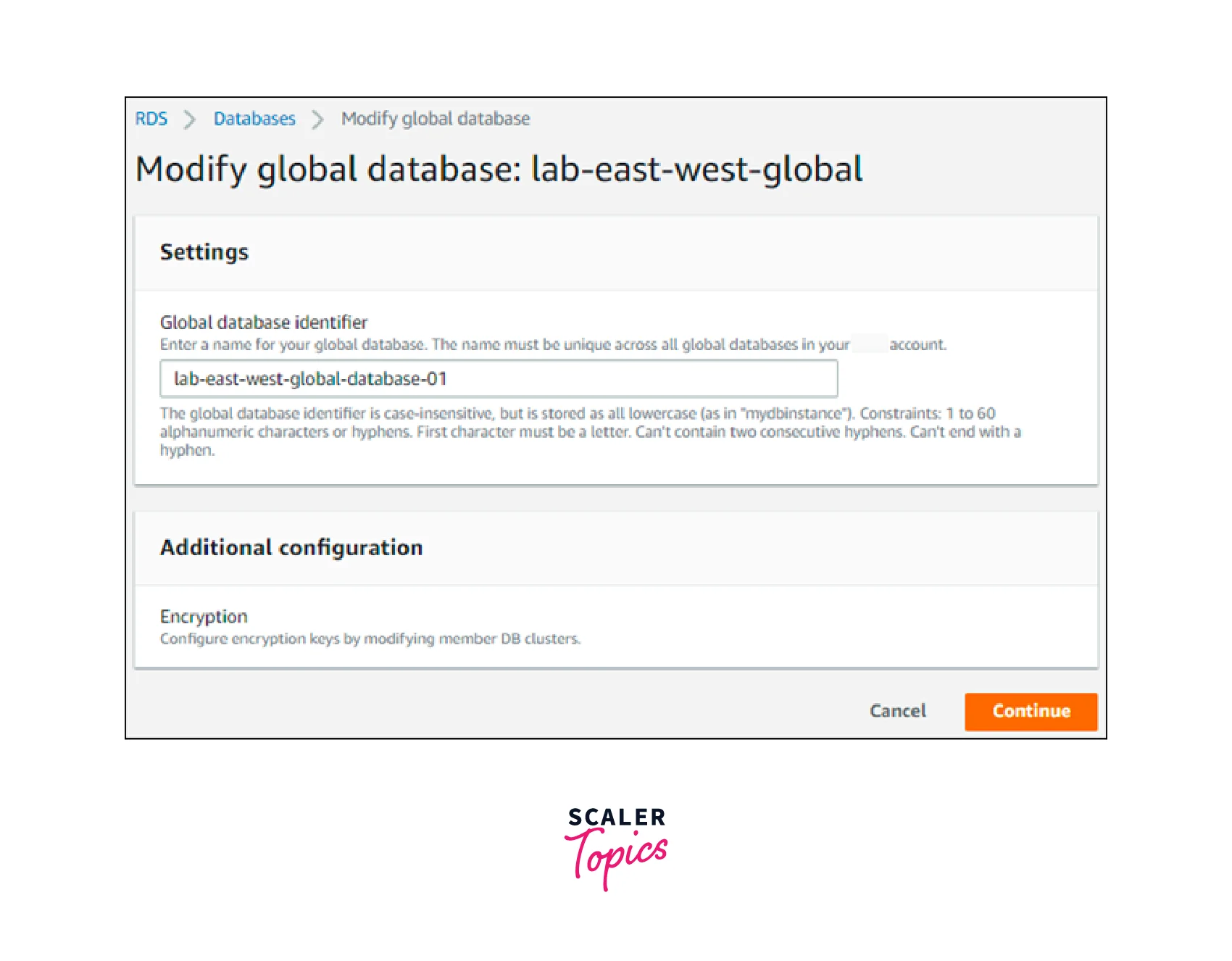 Modifying an Amazon Aurora Global Database Configuration