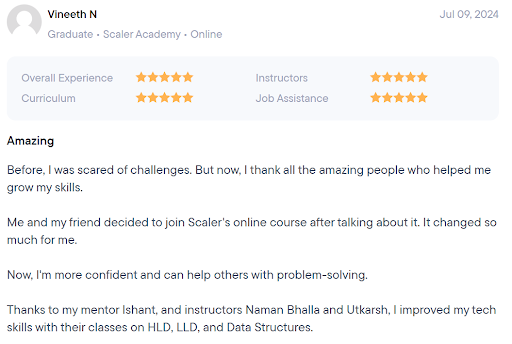 Student Experience on coursereport