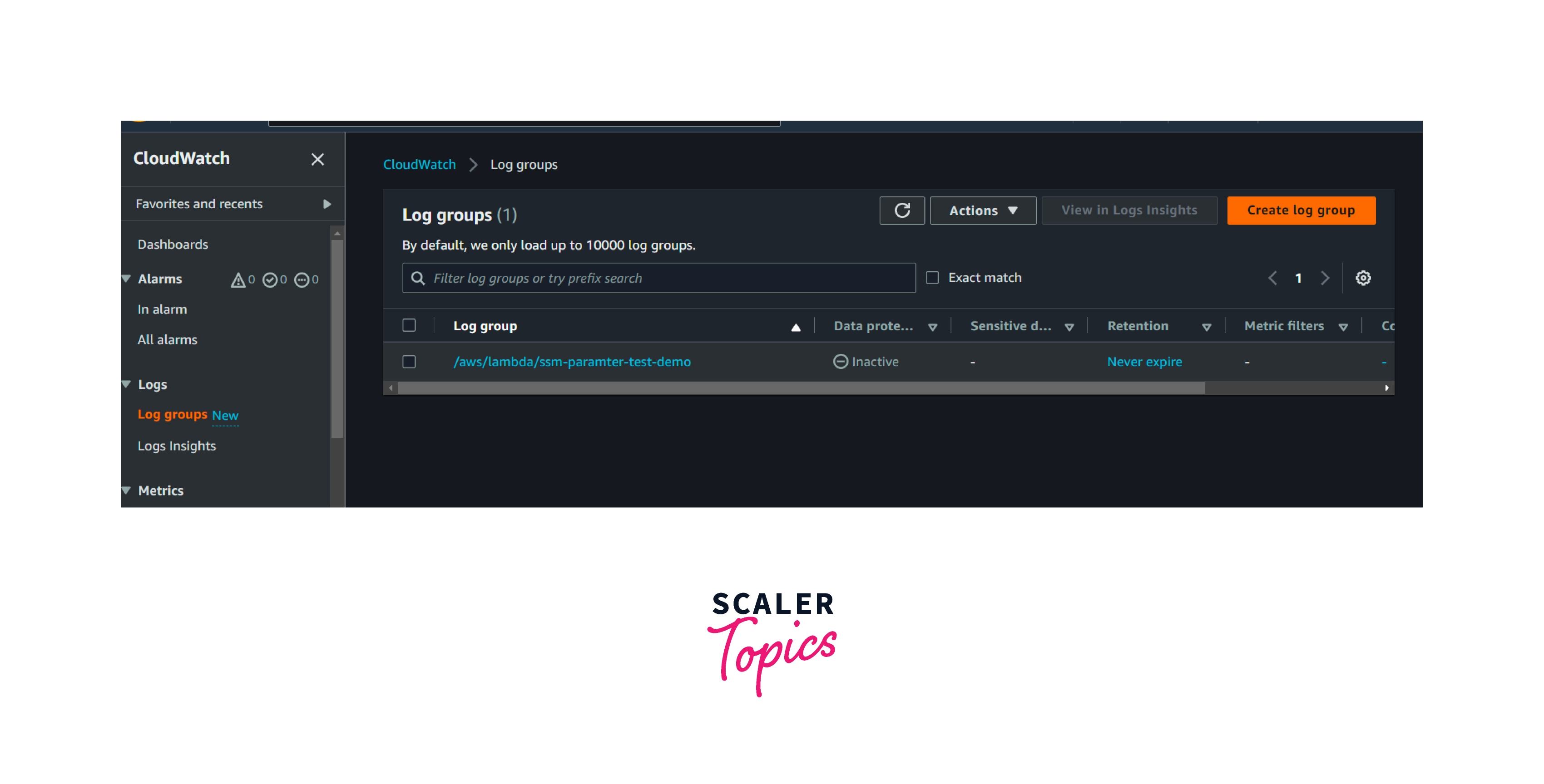 View Your CloudWatch Logs