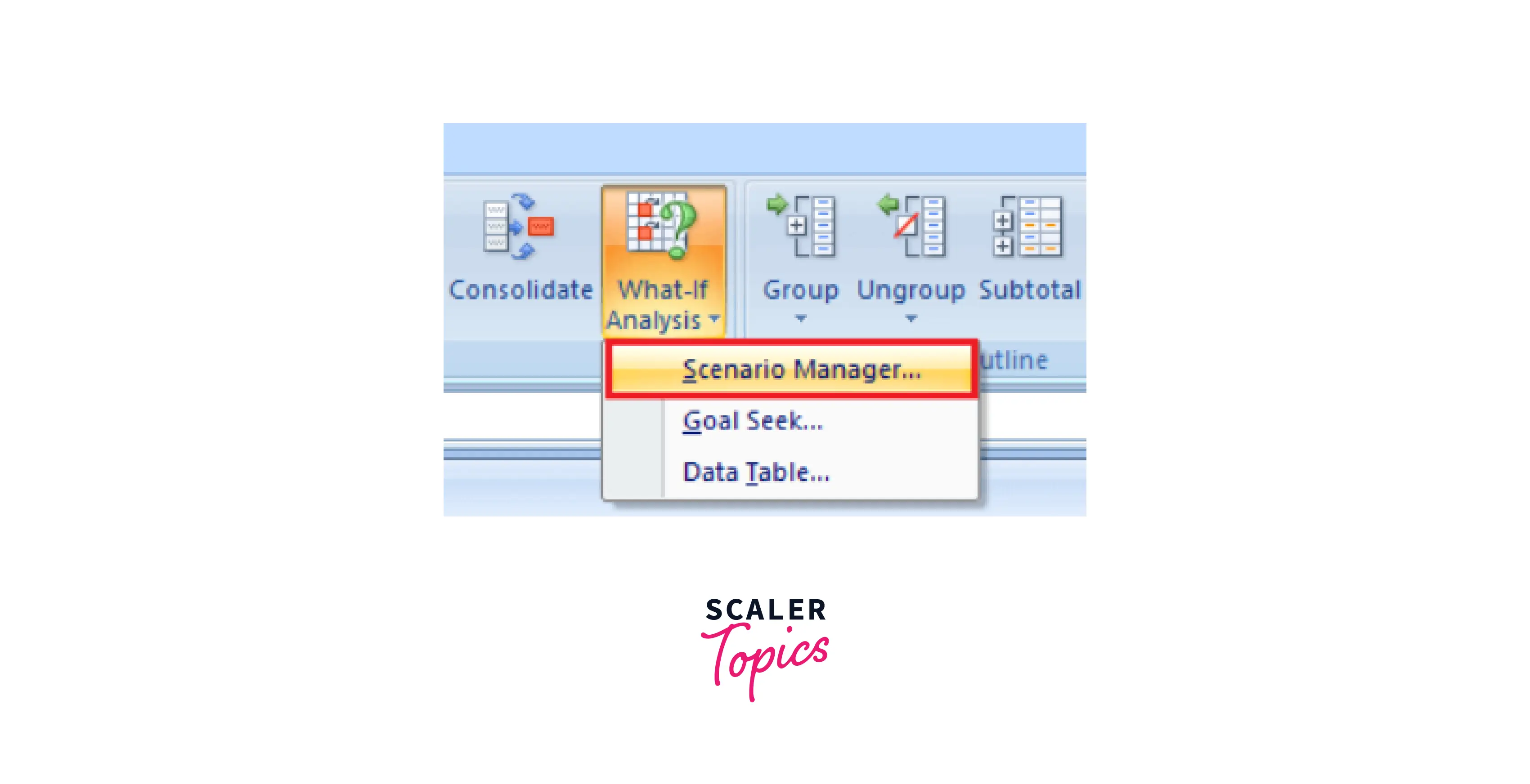 what if analysis button